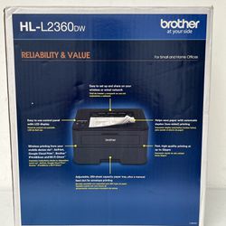 Brother HL-L2360DW Wireless/Duplex Laser Standard Printer w/DRUM&TONER 778 Pages - LIKE NEW