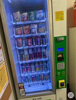 Vending machine with location