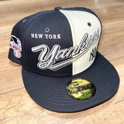 New York Yankees MLB Two Tone New Era Exclusive 59FIFTY Fitted Hat Cap 7 1/2
