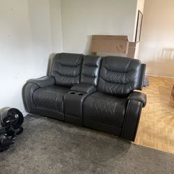 Faux Leather Reclining Couches 