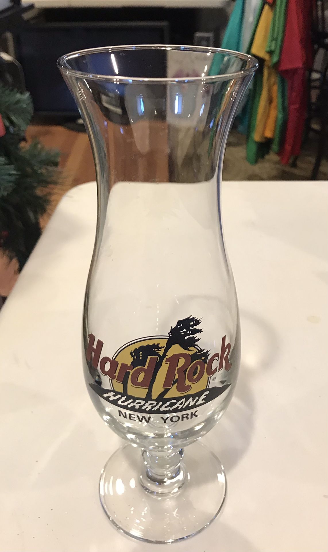 HARD ROCK CAFE Hurricane Glasses- 1 from Boston, 1 from NY- $2 EACH