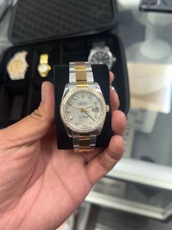 Rolex datejust 36mm two tone watch