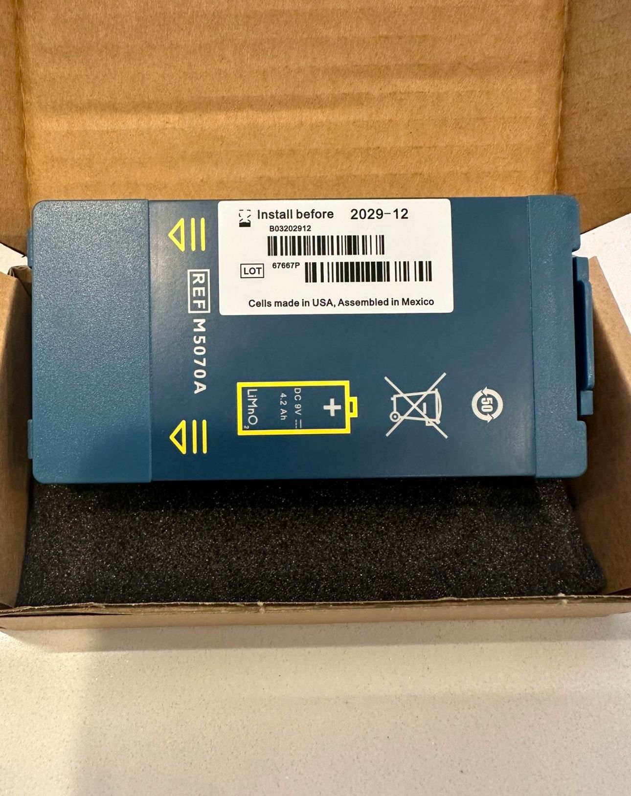 New M5066A M5067A M5070A Battery HeartStart Home OnSite AED FRx HS1 for Philips