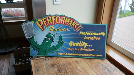 Performance radiator sign. No dings or dents