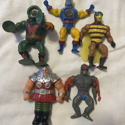 Lot Of Vintage Masters Of The Universe Action Figures (5)