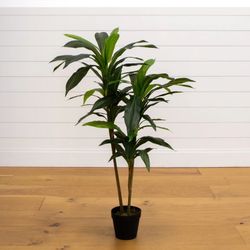 48” tall Artificial Dracaena Potted Plant
