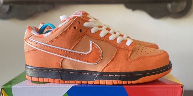 Nike SB Dunk Low Concepts Orange Lobster Mens Size 9