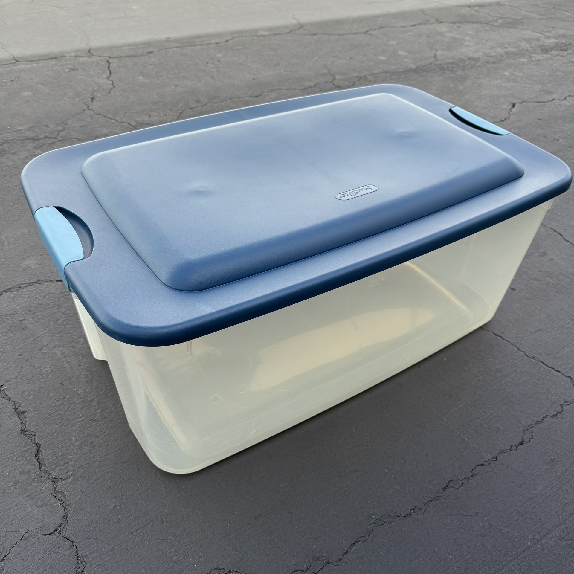 Clear Storage Bin Container 31”Gal