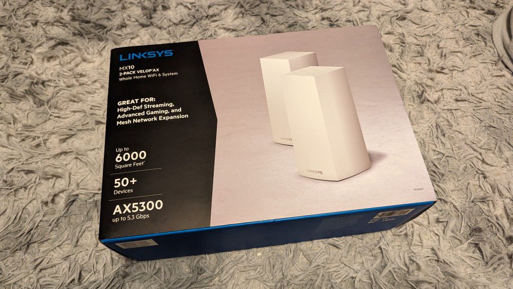 Linksys ax5300 WiFi 6 2 Pack