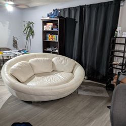 Cellini Leather Italian Couch 