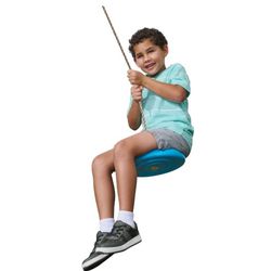 Play Day Rope Swing, Outdoor Adjustable Nylon Rope Blue Up To 175 Pounds