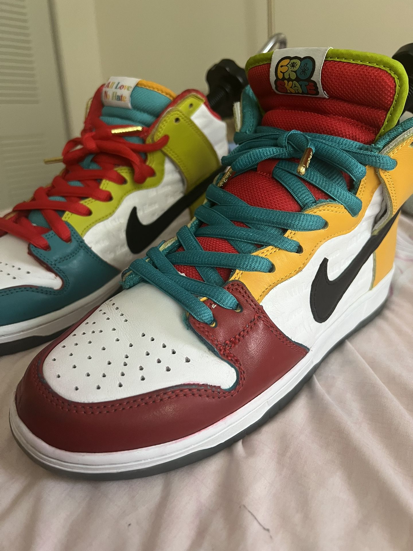 Original Nike Dunk High Sneakers All Love No Hate Brand From Nike 