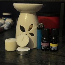 Wax Melt Warmer + Candles Etc. 