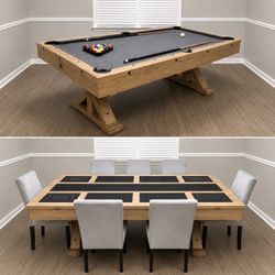 Pool Table/Dinning Room Table (Chairs & Table Accessories Included)
