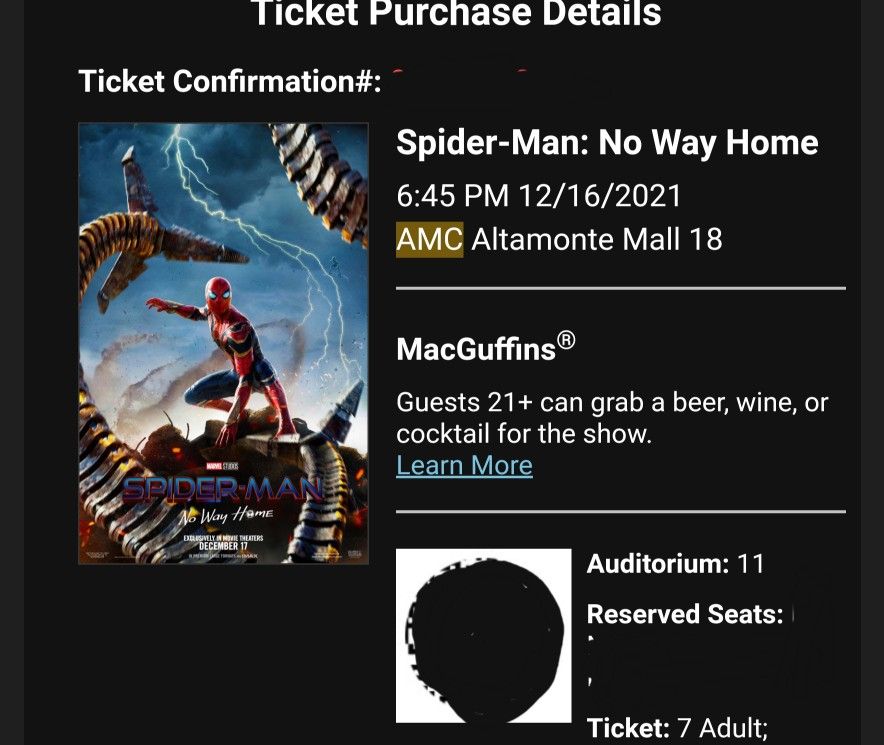 Spiderman No Way Home  Movie Premier Tickets