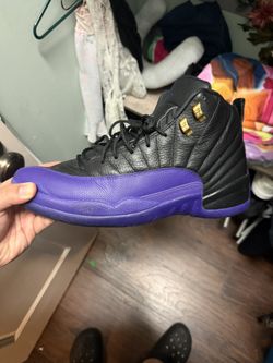 Jordan 12 Retro Black and Purple with box