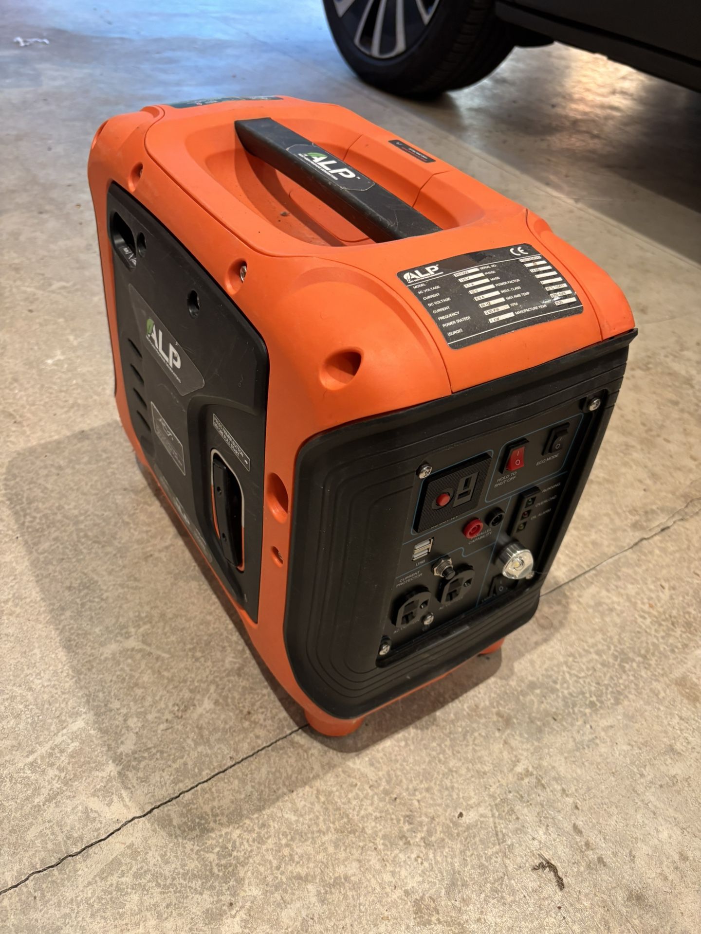ALP 1,000 Watt Inverter Generator Propane