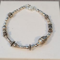 Sterling Silver Artisan Bracelet 