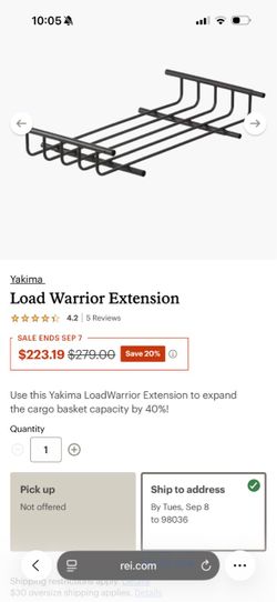 Yakima load warrior extension