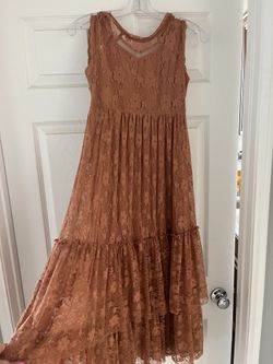 Beautiful Rust Color Maxi Dress Size 12 