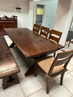 Dining table and chairs