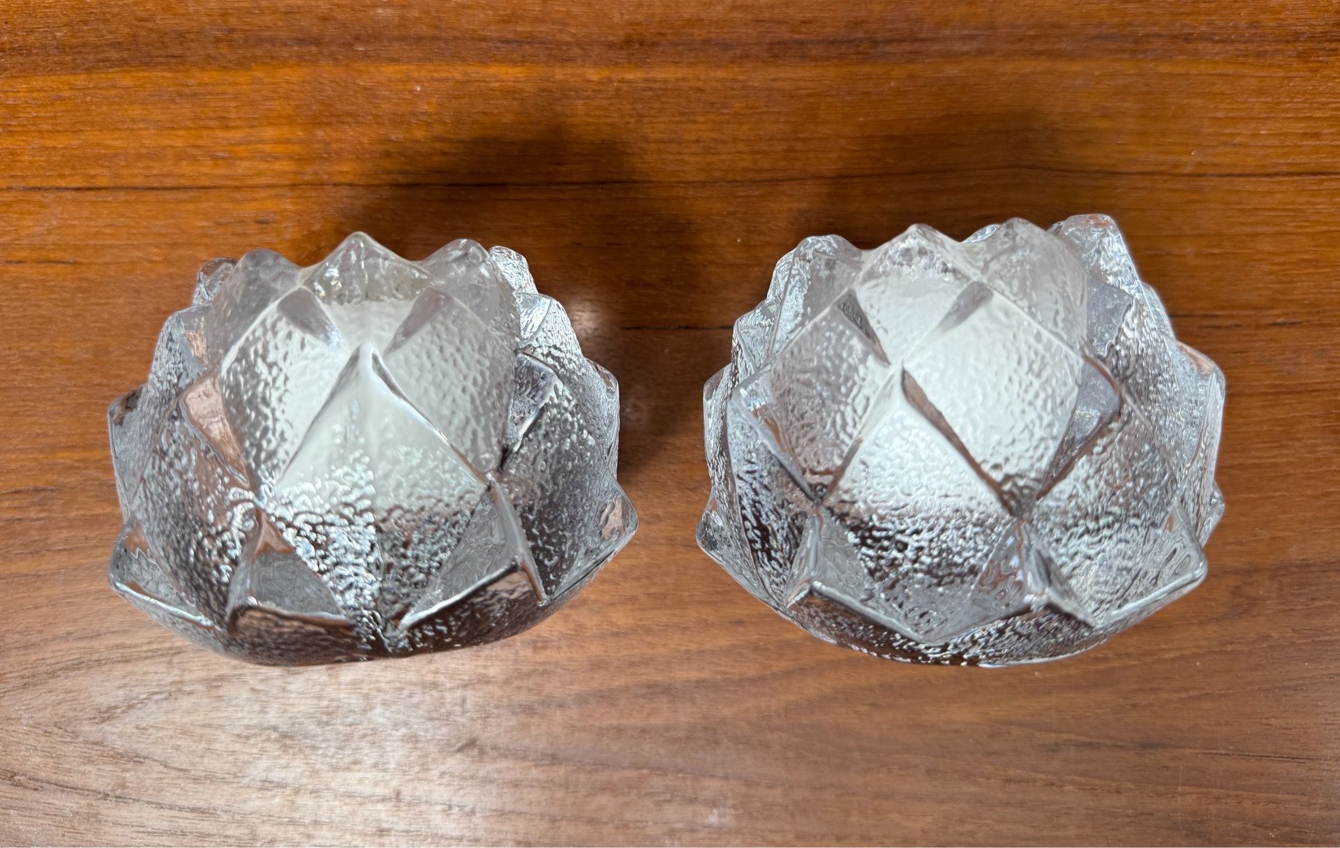 Orrefors Sweden Nimbus crystal candleholders new inbox