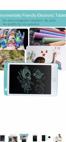 LCD Writing Tablet Electronic Drawing Pads for Kids, Portable Reusable Ewriter with Cute Rabbit Ear, Message Board,Digital Handwriting Pad Doodle Boa