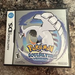 NINTENDO POKÉMON SILVER SOUL VERSION FOR DS, INCLUDING ORIGINAL BOX, BOOKLET AND GAME IN EXCELLENT CONDITION  