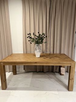 Well made solid wood dining table