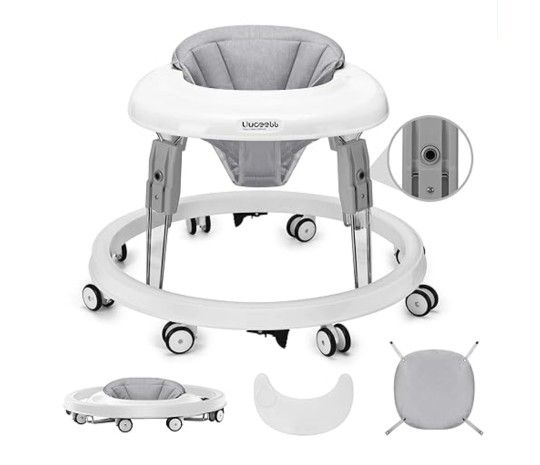 Baby Walker, Adjustable with Feeding Tray