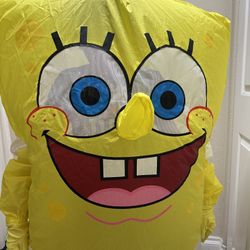 Kids Spongebob Squarepants Inflatable Child Halloween Costume S/M 4-10