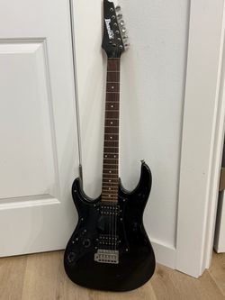 Ibanez Black Electric Guitar left handed