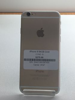 iPhone 6 64GB Gold AT&T