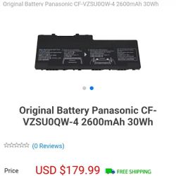 Panasonic. Battery Pack. Battery Laptop cf-vzsu0qw