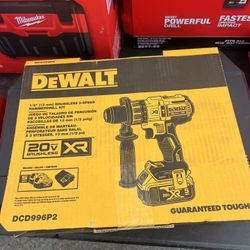 Dewalt 1/2" BRUSHLESS 3-SPEED HAMMERDRILL KIT