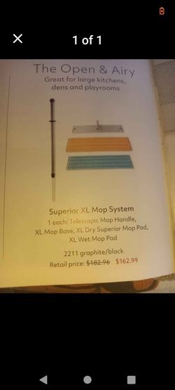 Superior XL Mop System Graphite/Black