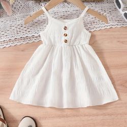 Charming Toddler Girl's Sleeveless Dress