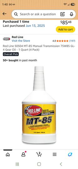 Redline mt85 transmission oil nissan 370z