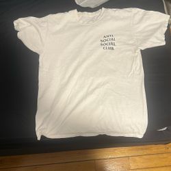 White Anti Social Club Shirt Lmkk With A Price 