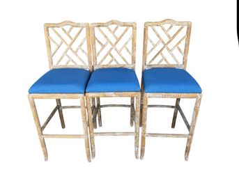 3 Piece Beige Bar Top Stools