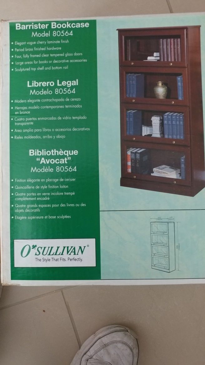 4 brand new: O Sullivan Bookcase
