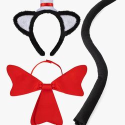 Adult Dr. Seuss Cat in the Hat Thing 1 Thing 2 Costume Bundle
