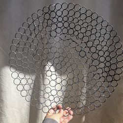 Circular metal wall decor