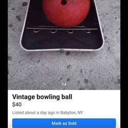 Vintage Bowling Ball 
