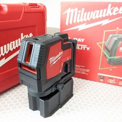 Milwaukee RECHARGEABLE Green Laser Level Combo Kit 