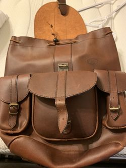 Genuine leather handmade backpack