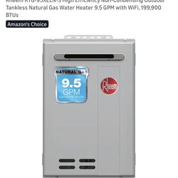 Rheem Natural Gas Water Heater With WIFI