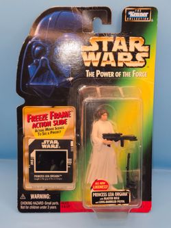 1997 Star Wars Power of the Force Princess Leia Organa Freeze Frame Vtg Kenner