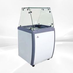 NSF 26 ins Dipping Cabinet RI-160DC With Flat Glass Sneeze Guard