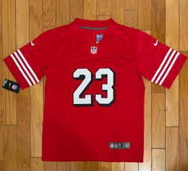 Red 49ers mccaffery jersey